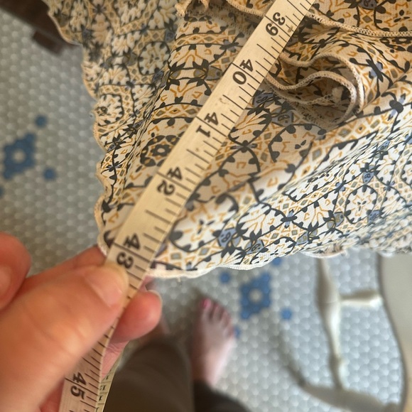 Robbie Bee | Sleeveless Geo/Floral Print Belted Midi Dress, Size 14 - Picture 12 of 12